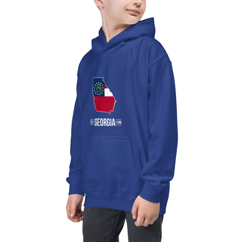 Boy's Hoodie - Georgia - State Flag
