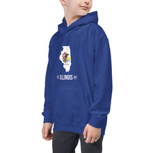 Boy's Hoodie - Illinois - State Flag