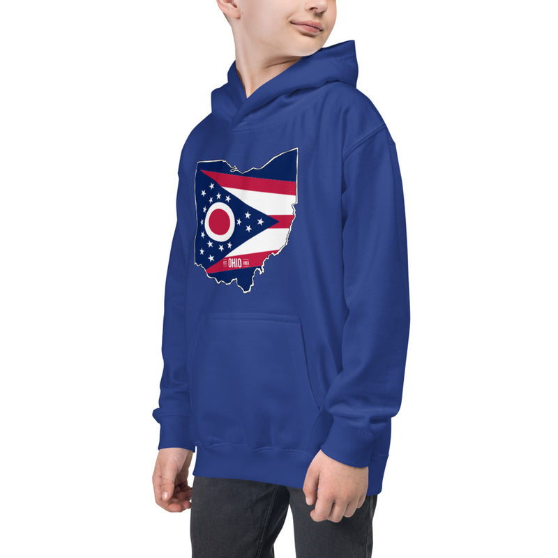 Boy's Hoodie - Ohio - State Flag