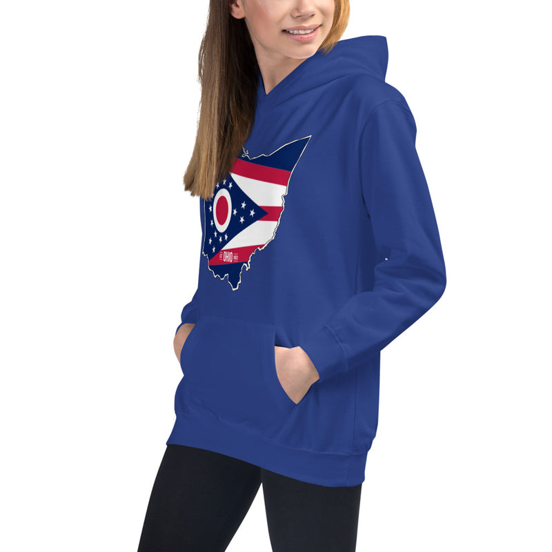 Girl's Hoodie - Ohio - State Flag