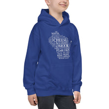 Kids Hoodie - Wisconsin - Words
