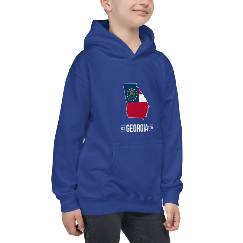Boy's Hoodie - Georgia - State Flag