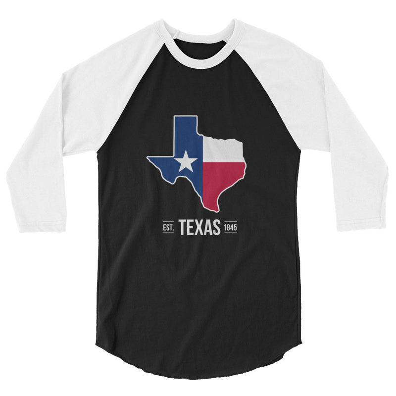 3/4 Sleeve Texas Flag Raglan Shirt