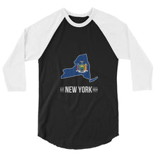 3/4 Sleeve New York Flag Raglan Shirt
