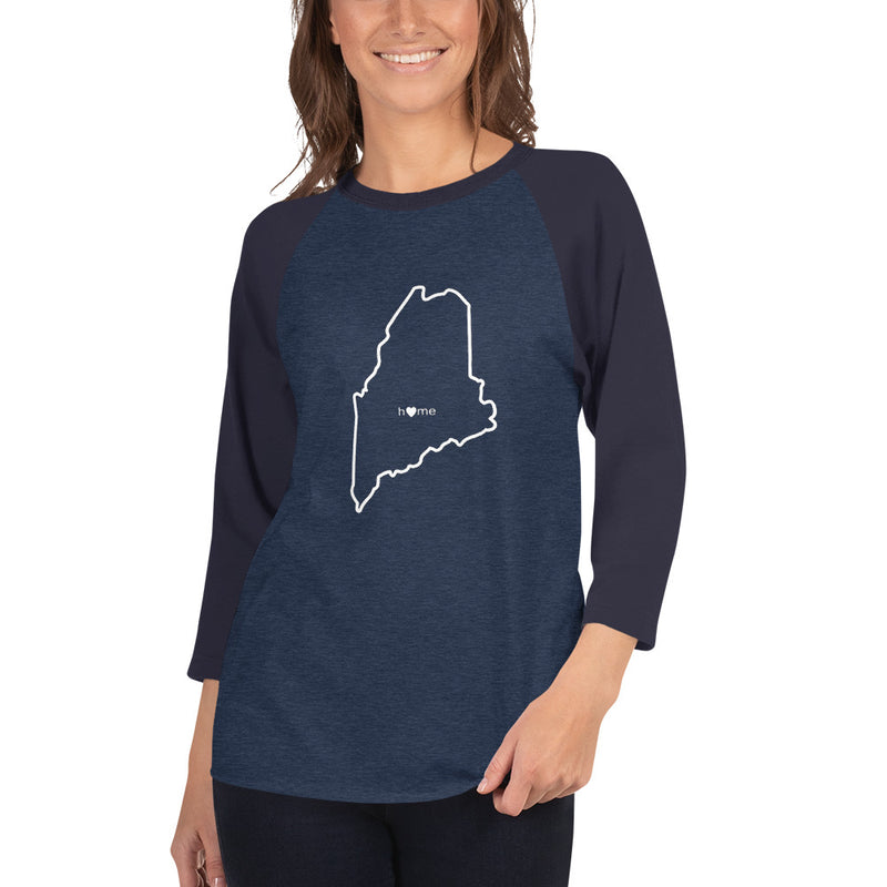 3/4 Sleeve Maine Raglan Shirt