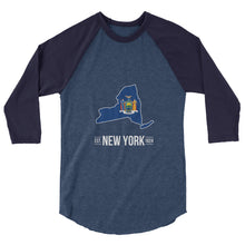 3/4 Sleeve New York Flag Raglan Shirt