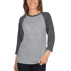 3/4 Sleeve Missouri Raglan Shirt 3/4 Sleeve Missouri Raglan Shirt