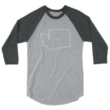3/4 sleeve Washington raglan shirt