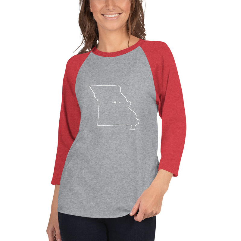 3/4 Sleeve Missouri Raglan Shirt