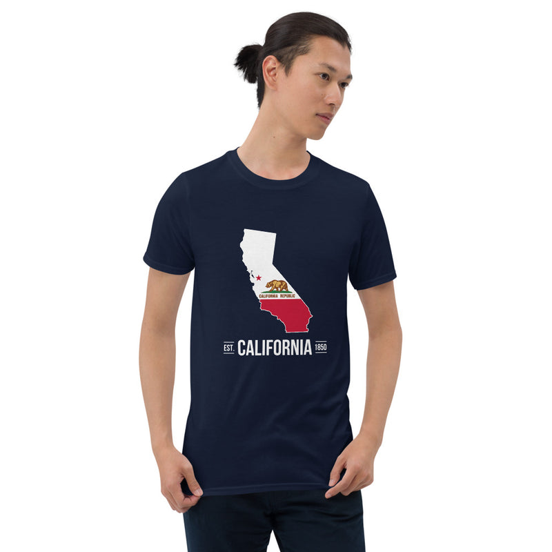 Men's Short-Sleeve T-Shirt - California State Flag