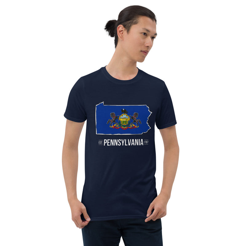 Men's T-Shirt - Pennsylvania - State Flag