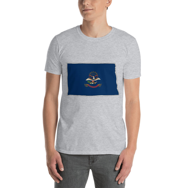 Men's T-Shirt - North Dakota - State Flag
