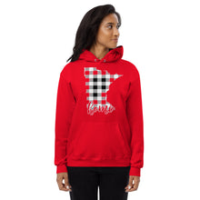 Women's fleece hoodie - Minnesota - Tartan Plaid