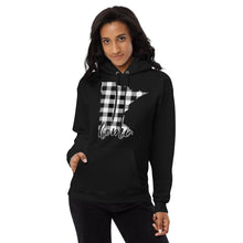 Women's fleece hoodie - Minnesota - Tartan Plaid