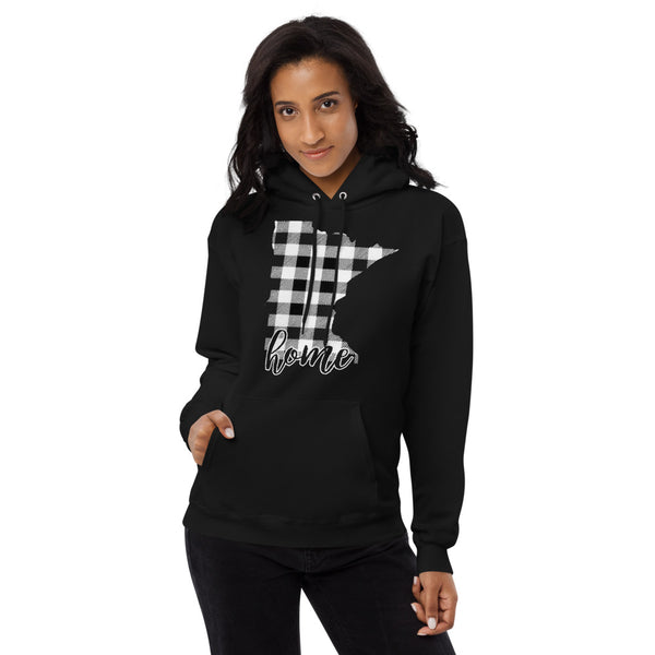 Women's fleece hoodie - Minnesota - Tartan Plaid