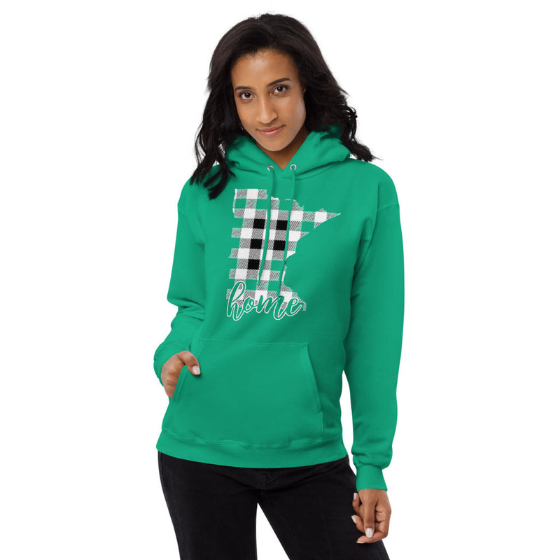 Women's fleece hoodie - Minnesota - Tartan Plaid