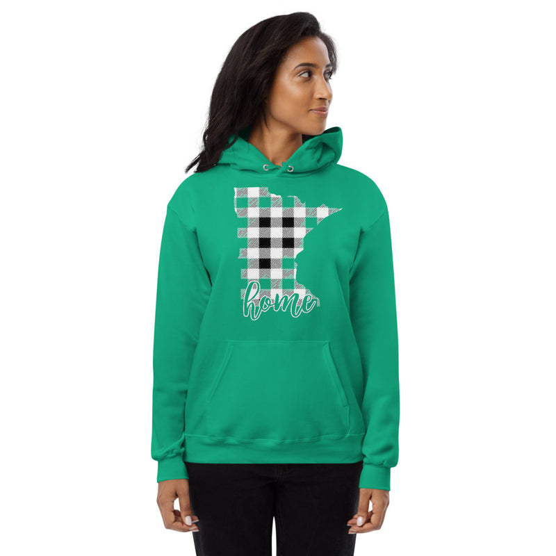 Women's fleece hoodie - Minnesota - Tartan Plaid