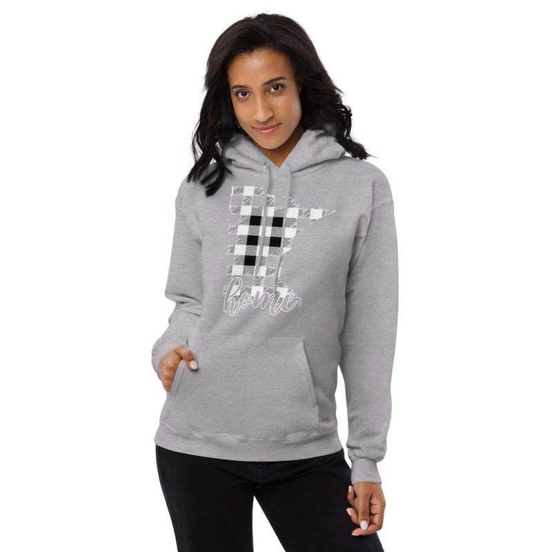 Women's fleece hoodie - Minnesota - Tartan Plaid