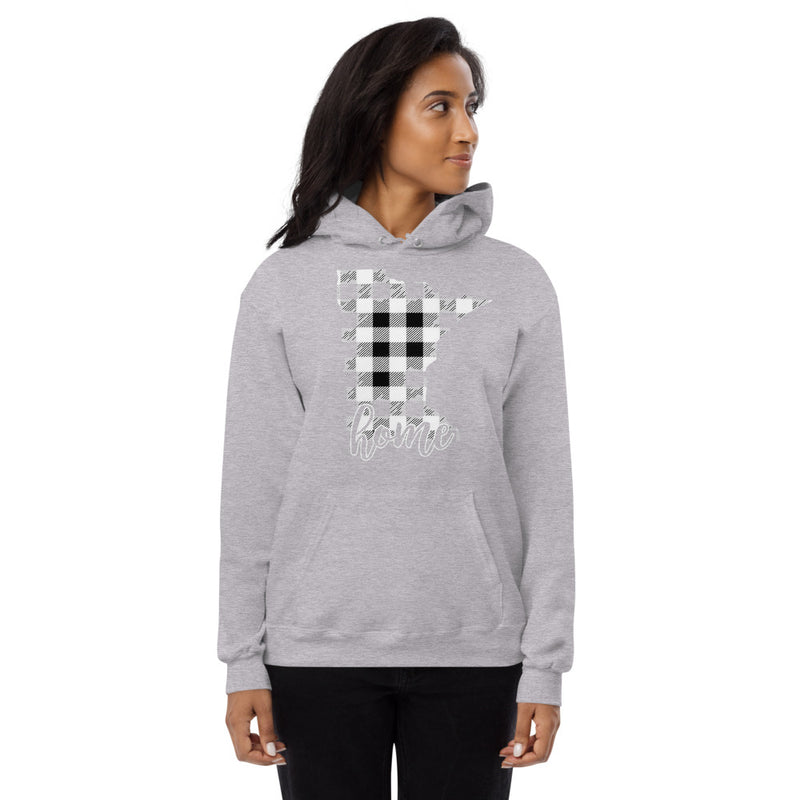 Women's fleece hoodie - Minnesota - Tartan Plaid
