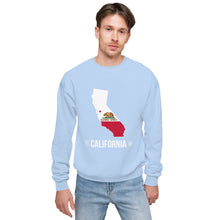 Unisex fleece sweatshirt - California State Flag