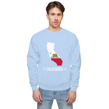 Unisex fleece sweatshirt - California State Flag