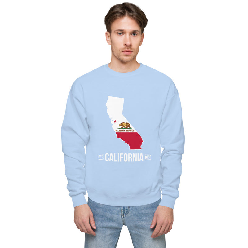 Unisex fleece sweatshirt - California State Flag