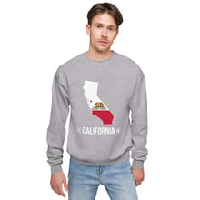 Unisex fleece sweatshirt - California State Flag