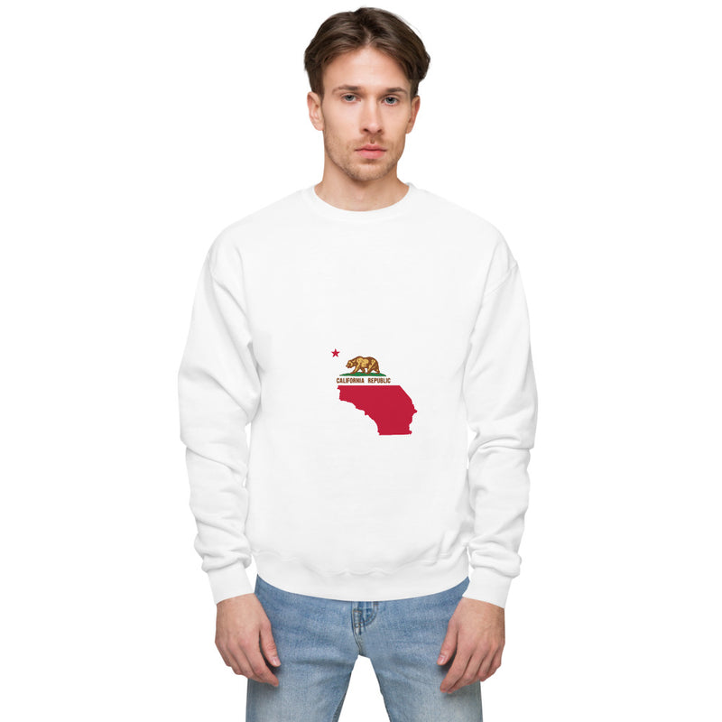 Unisex fleece sweatshirt - California State Flag