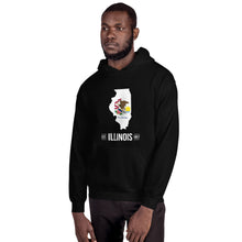 Men's Hoodie - Illinois - State Flag