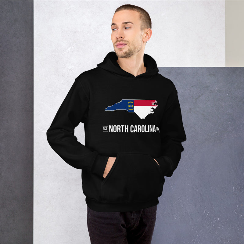 Men's Hoodie - North Carolina - State Flag