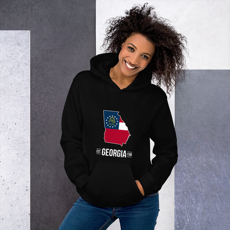 Women's Hoodie - Georgia - State Flag