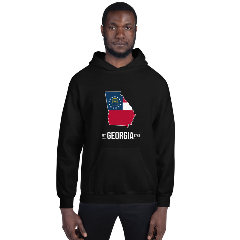 Men's Hoodie - Georgia - State Flag