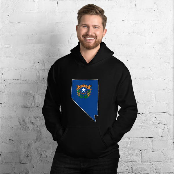 Men's Hoodie - Nevada - State Flag
