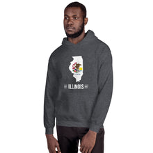 Men's Hoodie - Illinois - State Flag