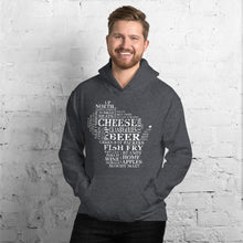 Men's Hoodie - Wisconsin - Words