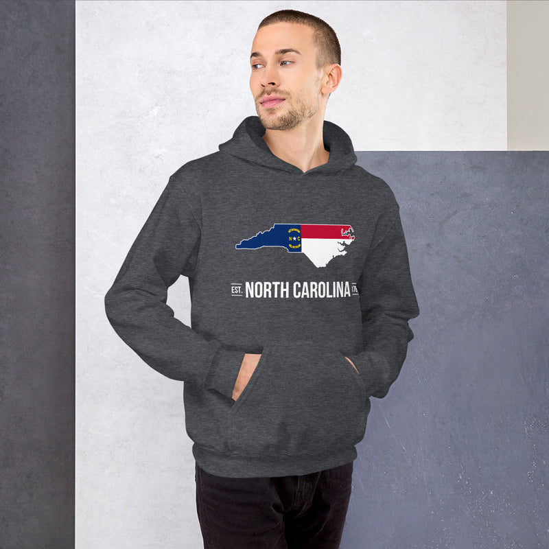 Men's Hoodie - North Carolina - State Flag