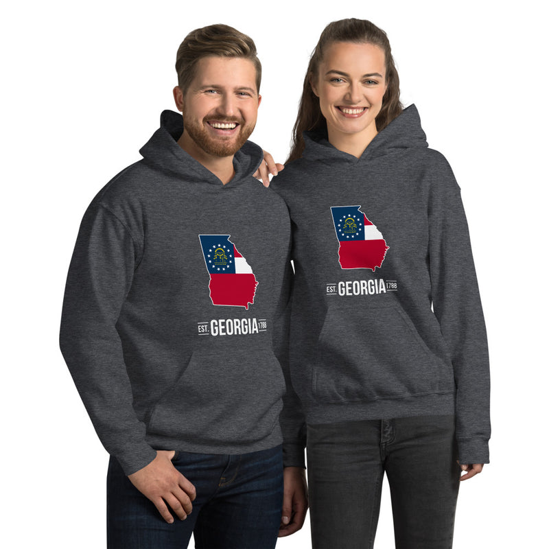 Men's Hoodie - Georgia - State Flag