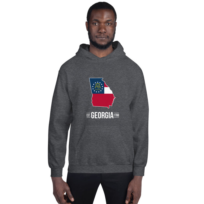 Men's Hoodie - Georgia - State Flag