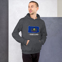 Men's Hoodie - Pennsylvania - State Flag Men's Hoodie - Pennsylvania - State Flag