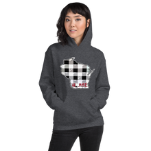 Women's Hoodie - Wisconsin - Tartan - Heart Home College
