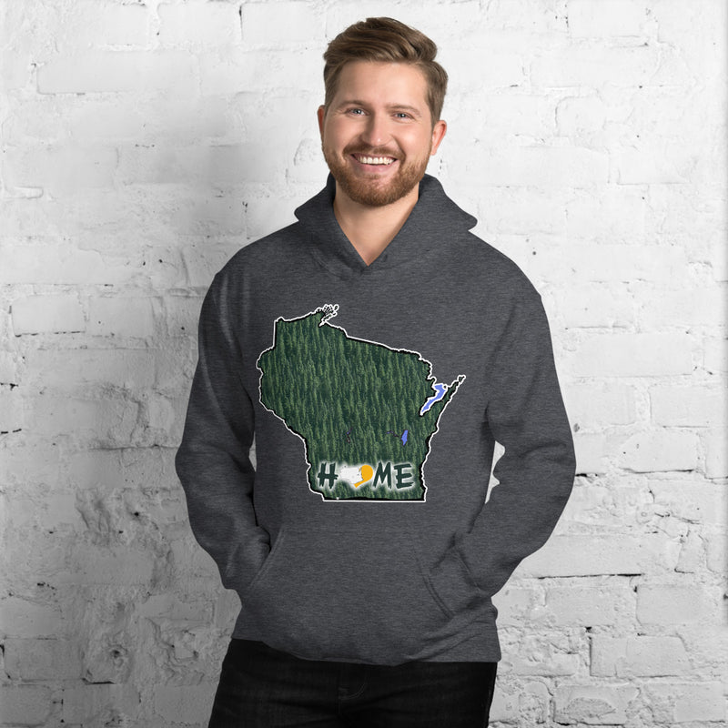 Men's Hoodie - Wisconsin - Lakes-Forest - Pro