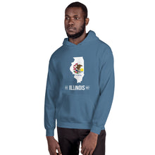 Men's Hoodie - Illinois - State Flag