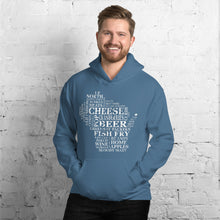 Men's Hoodie - Wisconsin - Words