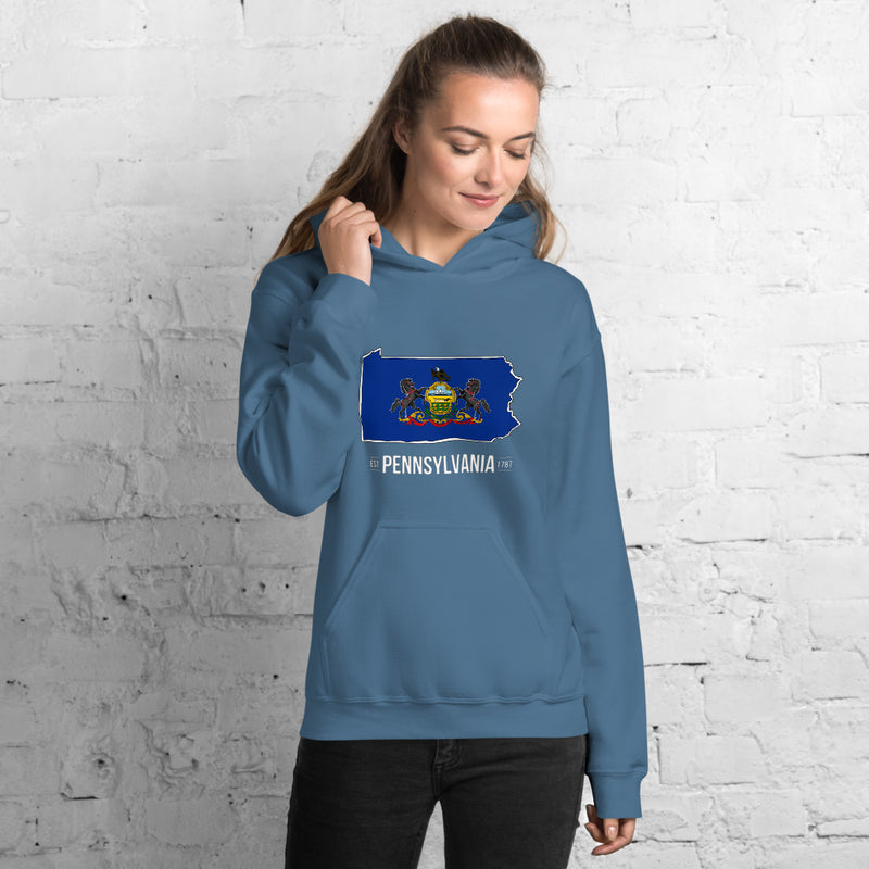 Women's Hoodie - Pennsylvania - State Flag