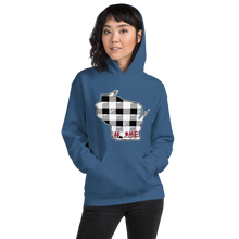 Women's Hoodie - Wisconsin - Tartan - Heart Home College