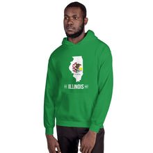 Men's Hoodie - Illinois - State Flag