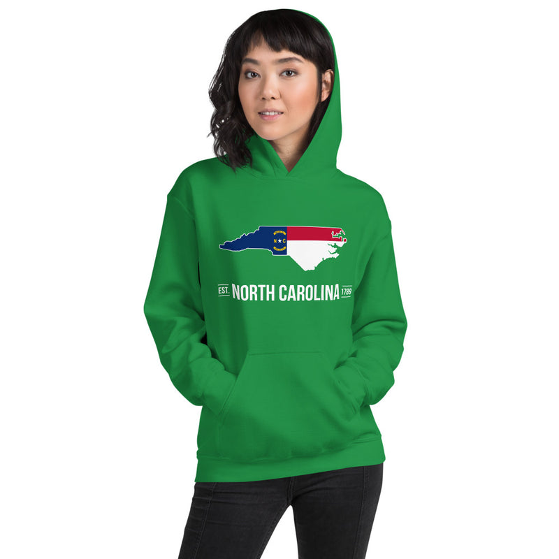 Women's Hoodie - North Carolina - State Flag