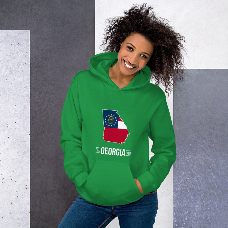 Women's Hoodie - Georgia - State Flag
