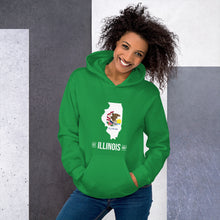 Women's Hoodie - Illinois - State Flag