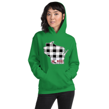 Women's Hoodie - Wisconsin - Tartan - Heart Home College